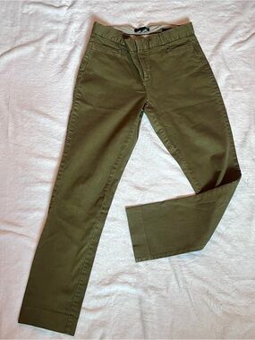 Banana Republic SLOAN Olive Straight-Leg Pants
